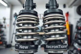Diferença entre amortecedores recondicionados e novos: O que você precisa saber