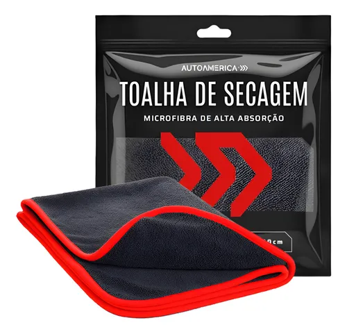 Toalha De Secagem Alta Absorção 90x60cm 600gsm Autoamerica