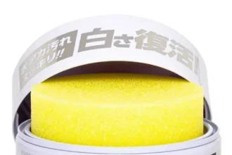 Cera para carros brancos White Cleaner 350g Soft99: fim do amarelado na pintura
