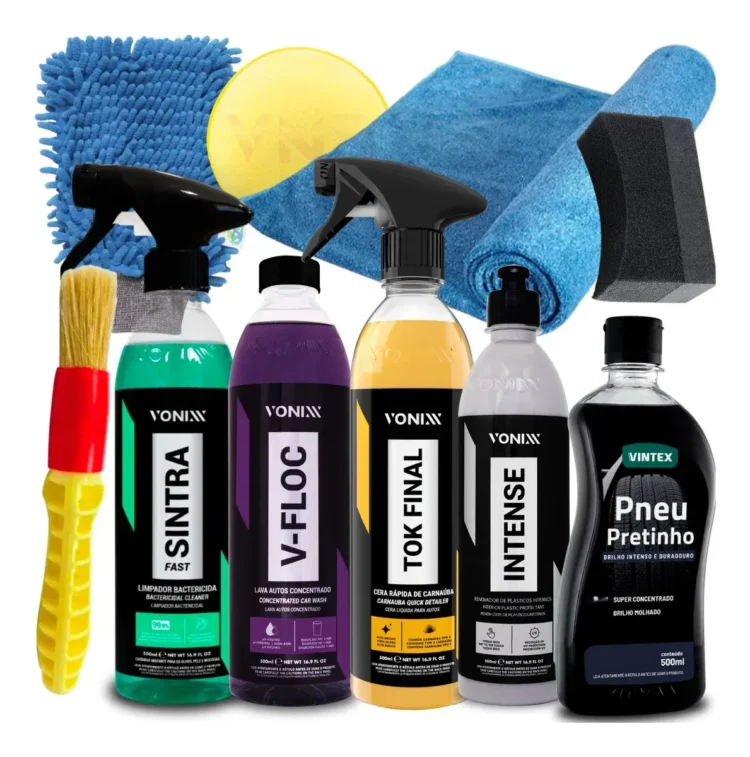 Kit Lavagem Shampoo Cera Tok Final Intense Sintra Fast Vonix