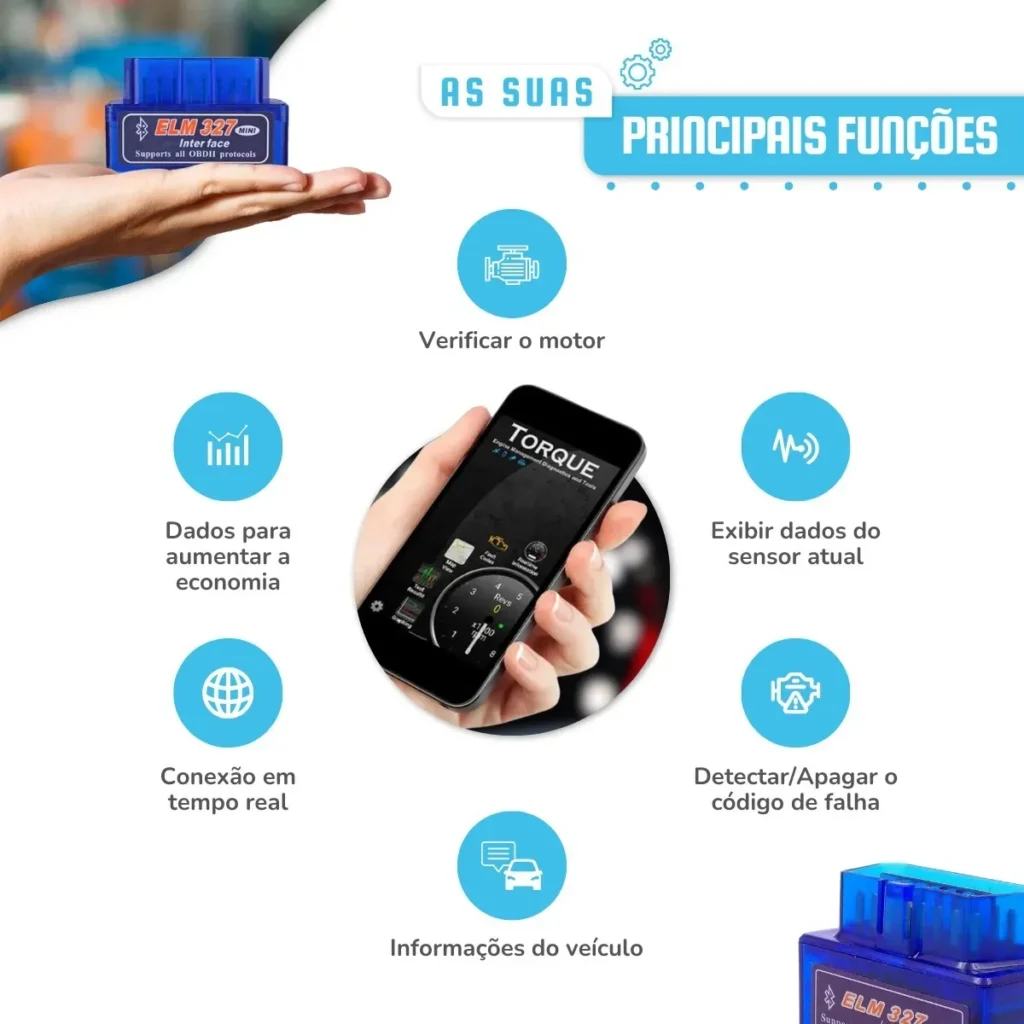 Scanner automotivo Bluetooth OBD2 Android: diagnóstico rápido direto no celular 5 Scanner automotivo Bluetooth OBD2 Android: diagnóstico rápido direto no celular