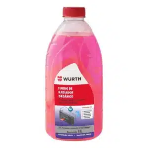 Fluido radiador Wurth: aditivo orgânico rosa pronto para uso com proteção total para o motor 4 Fluído radiador Wurth rosa 1L – proteção e refrigeração ideal para seu motor