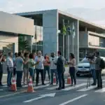 Imagem do setor autoescolas vai ao STF registrar debate público em frente a prédio público brasileiro