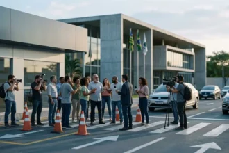 Imagem do setor autoescolas vai ao STF registrar debate público em frente a prédio público brasileiro