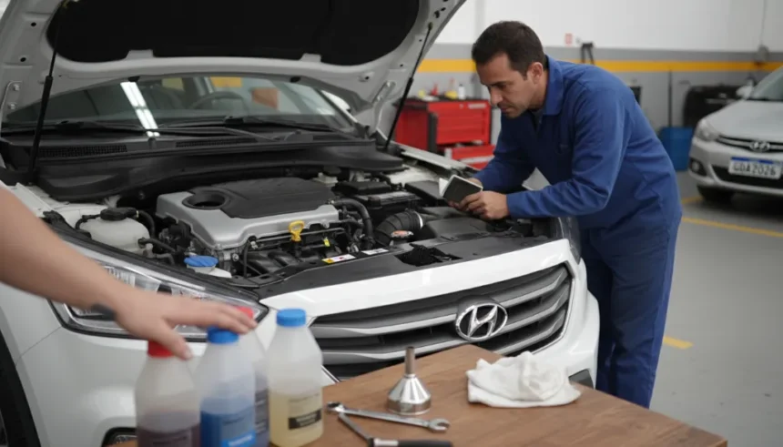 Garrafa de lubrificante automotivo em destaque, mostrando a importância do fluido.