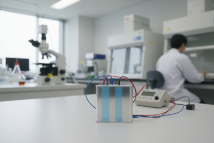 Prot&oacute;tipo de bateria l&iacute;tio-ar em laborat&oacute;rio japon&ecirc;s com densidade energ&eacute;tica avan&ccedil;ada.