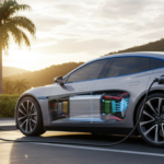 Protótipo de bateria lítio-ar em um carro elétrico, com 600 km de autonomia potencial.