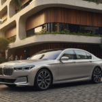 BMW i7 estacionado em ambiente urbano brasileiro.