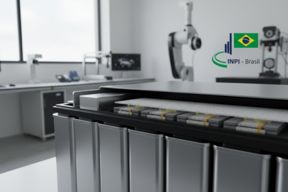 Se&ccedil;&atilde;o de bateria de carro el&eacute;trico com isolante de aerogel