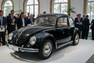 Fusca Zwitter 1953 em destaque em um leilão de carros antigos