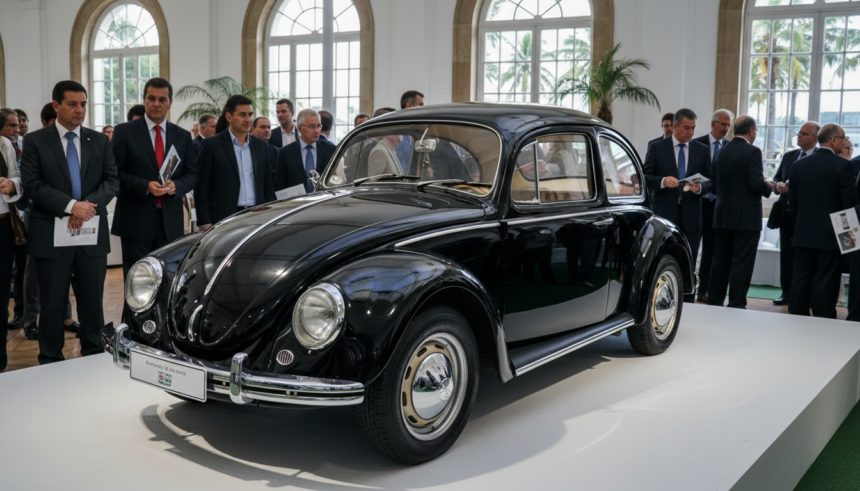Fusca Zwitter 1953 em destaque em um leilão de carros antigos
