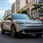 Kia EV3 em cenário urbano brasileiro