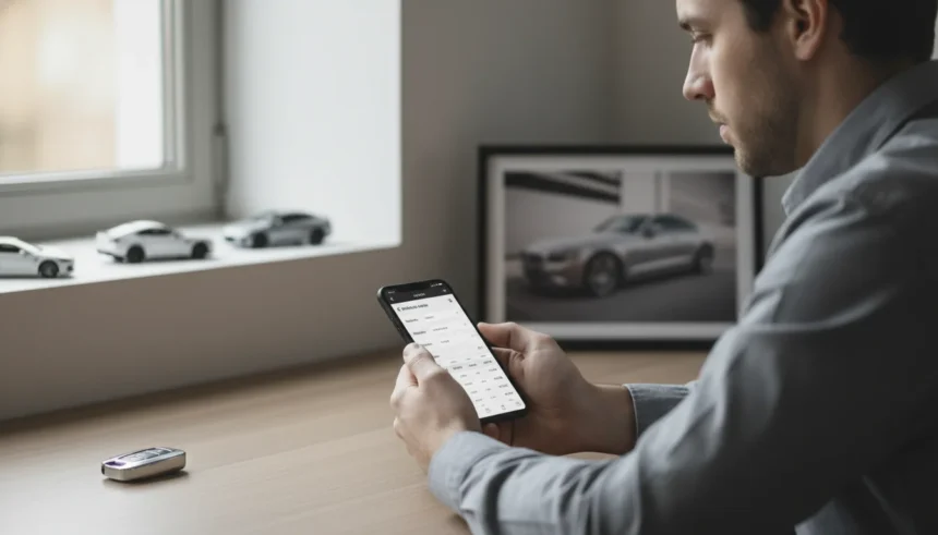 Como consultar a Tabela FIPE: um guia prático passo a passo para encontrar o valor exato do seu veículo de forma rápida e segura 1 Pessoa usando dispositivo para consultar a tabela FIPE em ambiente urbano, foco em como consultar tabela FIPE