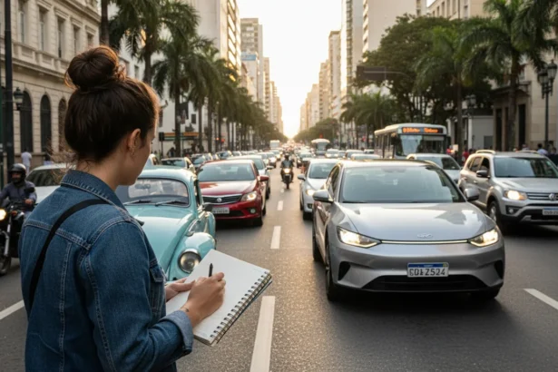 Imagem conceitual de um carro com gráficos financeiros e símbolos de dinheiro, ilustrando o uso estratégico da Tabela FIPE para seguro e venda, e melhores negócios automotivos.