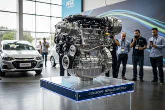 Motor H12 Concept de alta eficiência energética em exibição