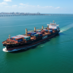 Navio cargueiro chinês chega a Salvador com equipamentos para a ponte Salvador-Itaparica