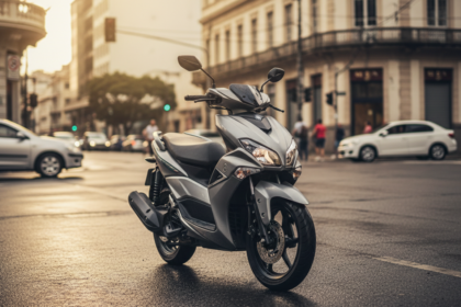 Nova scooter Yamaha Cygnus X em cen&aacute;rio urbano brasileiro