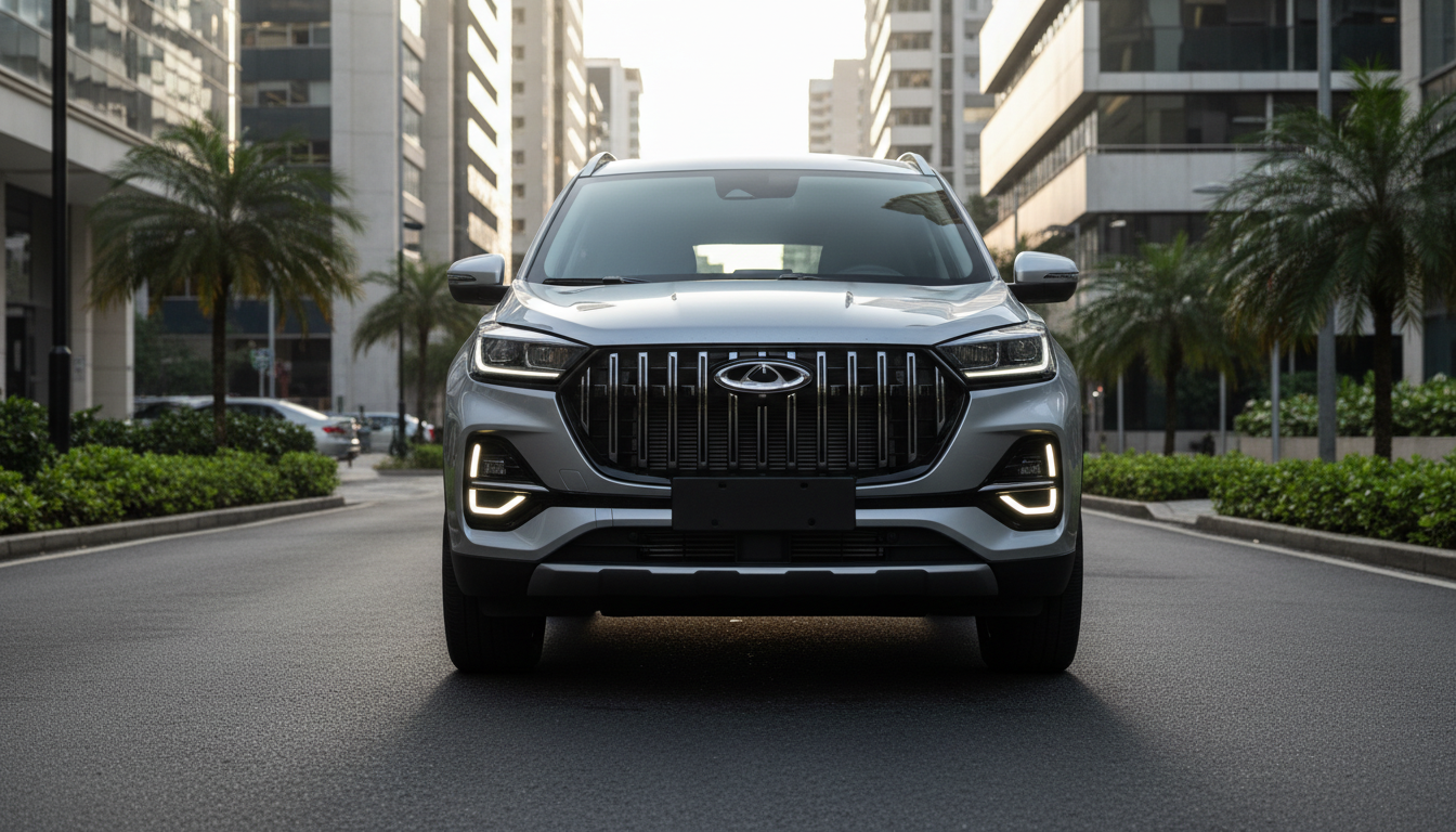 Chery Tiggo 7 2027 com novo design frontal e tela interna