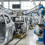 Linha de produção de veículos Omoda & Jaecoo em fábrica brasileira.