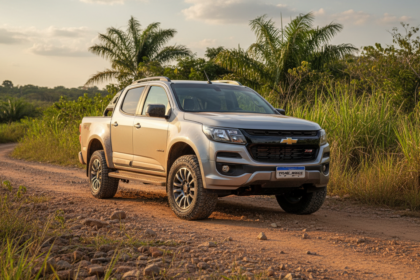 Chevrolet S10 Trail Boss 2026 em uma estrada de terra no Brasil