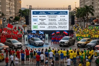 Os Carros Mais Utilizados nos Países da Copa do Mundo 2026