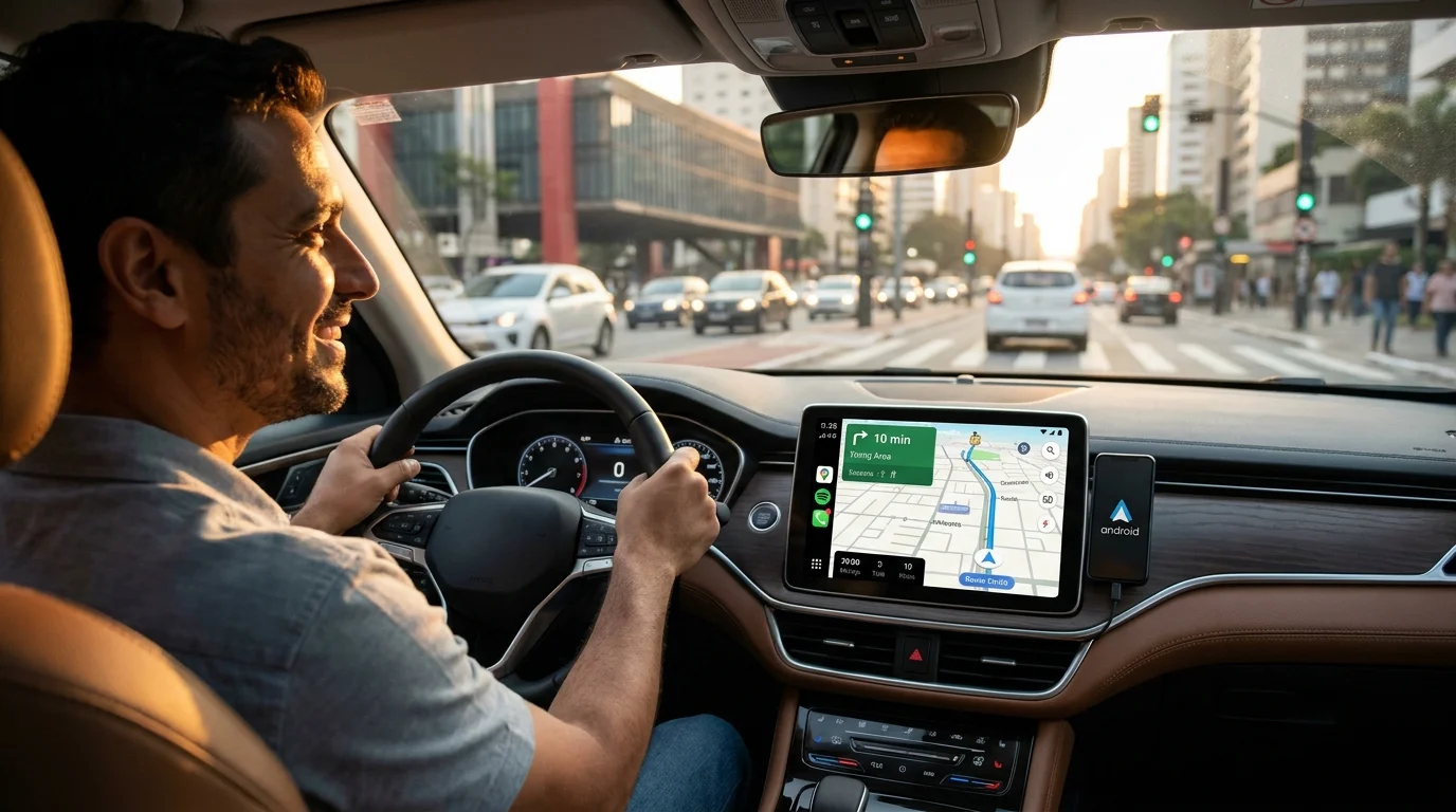 Android Auto: Google Revela Tudo Sobre o App Que Transforma Seu Carro no Brasil!