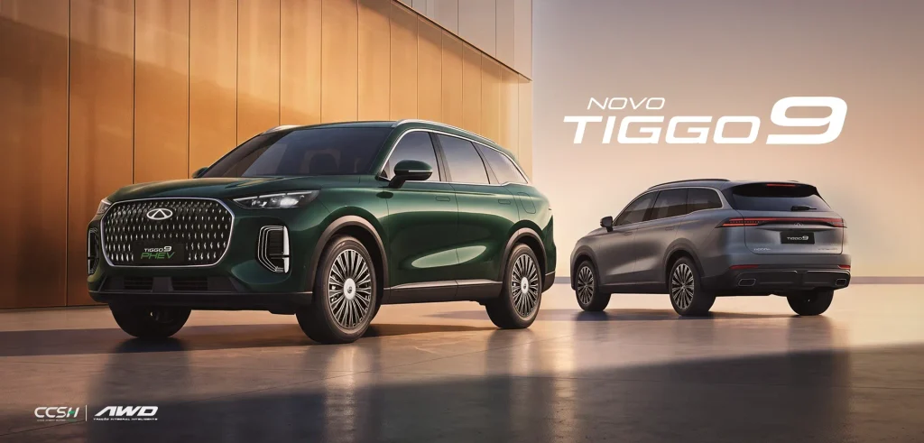CAOA Chery Tiggo 9 estreia no Brasil com até 428 cv e preços a partir de R$ 249.990