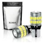 Par Lâmpadas Led Pingo Projetor 37 Smd Extra Forte Canbus 8w T10 6.000k Branco-frio