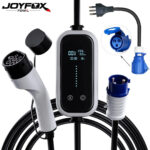 Carregador Carro Elétrico Portátil Joyfox 7 kW e 32 A Bivolt Carregador Ev Portátil Para Veículos Elétricos Byd,gwm,volvo Com Adaptador