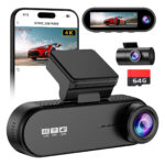 Câmera Veicular OLAFVI GT902 4K Com Três Lentes, Wi-Fi e Tela 3.19"