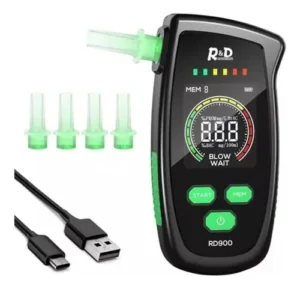 Bafômetro Digital Etilômetro Portátil Lcd 2.5in Medir Álcool