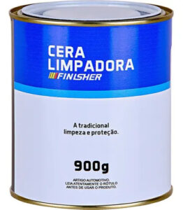 Cera De Carnaúba Automotiva Limpadora Finisher Lata 900g
