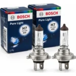 Par Lâmpadas Farol H7 Bosch Pure Light 12v 55w Original