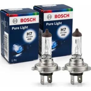 Par Lâmpadas Farol H7 Bosch Pure Light 12v 55w Original