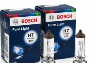 Par Lâmpadas Farol H7 Bosch Pure Light 12v 55w Original