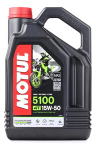 Óleo de motor Motul 5100 4T semi-sintético 15W-50 para motos e quadriciclos de 1 unidade x 4L