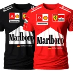 Kit 2 Camiseta Masculina Formula 1 Algodão Reforçada Blusa Multicolorido G Estampa Localizada