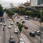 Consulta IPVA SP Renavam: motorista faz a consulta do IPVA SP pelo Renavam no celular, com o documento do carro em mãos