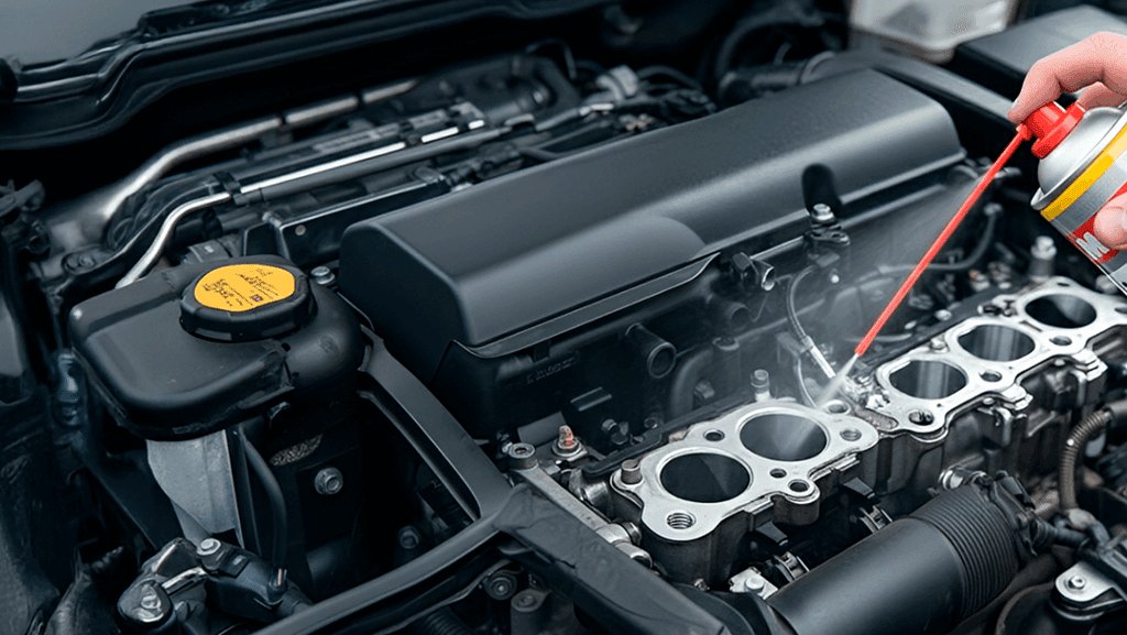 Injeção direta carboniza válvulas de admissão: como descarbonizar sem remover o cabeçote? 2 Descarbonização de válvulas: mecânico realizando manutenção no sistema de admissão de motor com injeção direta em oficina mecânica.