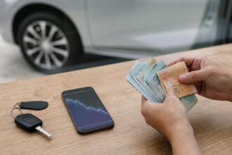 Cédulas de real e chave de carro: dólar hoje passa de R$ 5,60 e preocupa quem pensa em comprar carro