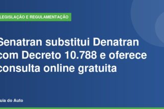 Consulta online de infrações: mãos de motorista segurando celular com tela de consulta veicular, apoiado no volante dentro de carro estacionado em rua brasileira.